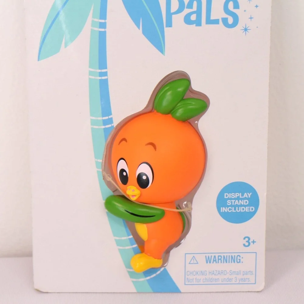 Disney Park Pals Orange Bird Collectible Clip-On Display Stand Figurine Toy NEW